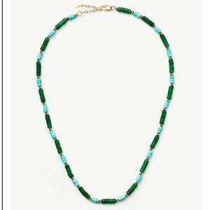 New Missoma Green and Blue Beaded Necklace